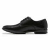 Mens Hush Puppies Cale Black Leather Lace Up Work Formal Shoes