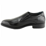 Mens Hush Puppies Mentor Extra Wide Black Leather Work Friendly Shoes
