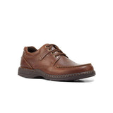 Mens Hush Puppies Randall 2 Brown Leather Lace Up Work Formal Shoes