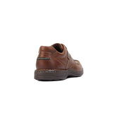 Mens Hush Puppies Randall 2 Brown Leather Lace Up Work Formal Shoes