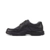 Mens Hush Puppies Randall 2 Black Leather Lace Up Work Formal Shoes