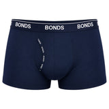 6 x Bonds Microfibre Guyfront Trunk Mens Underwear Trunks Navy