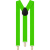 Boys Adjustable Fluro Green 65Cms Suspenders
