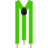 Boys Adjustable Fluro Green 65Cms Suspenders