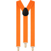 Boys Adjustable Fluro Orange 65Cms Suspenders
