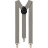 Extra Long Adjustable 138cm Grey Adult Mens Suspenders