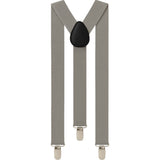 Extra Long Adjustable 138cm Grey Adult Mens Suspenders