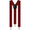 Boys Adjustable Dark Red 65Cms Suspenders