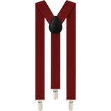Boys Adjustable Dark Red 65Cms Suspenders