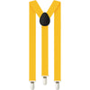 Extra Long Adjustable 138cm Warm Yellow Adult Mens Suspenders