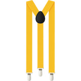 Extra Long Adjustable 138cm Warm Yellow Adult Mens Suspenders