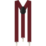 Boys Adjustable Maroon 65Cms Suspenders