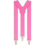 Boys Adjustable Fluro Pink 65Cms Suspenders
