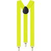 Boys Adjustable Fluro Yellow 65Cms Suspenders