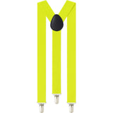 Boys Adjustable Fluro Yellow 65Cms Suspenders