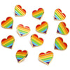 Rainbow Pride Love Gold Loveheart Lgbt Brooch Blazer Shirt Pin