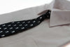 Kids Boys Black & White Patterned Elastic Neck Tie - Pirate Symbol