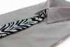 Kids Boys Black & White Patterned Elastic Neck Tie - Zebra