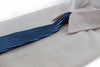 Kids Boys Black & Blue Patterned Elastic Neck Tie - Thin Vertical Stripe