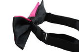 Boys Hot Pink Two Tone Layer Bow Tie