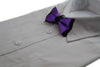 Boys Purple Two Tone Layer Bow Tie