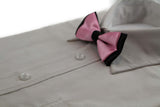 Boys Baby Pink Two Tone Layer Bow Tie