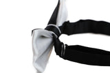 Boys Black And White Two Tone Layer Bow Tie