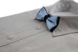 Boys Light Blue Two Tone Layer Bow Tie