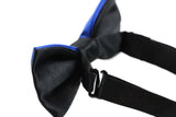 Boys Blue Two Tone Layer Bow Tie