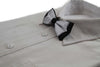 Boys Silver Two Tone Layer Bow Tie