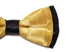Boys Mustard Gold Two Tone Layer Bow Tie