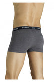 Authentic Bonds Mens Guyfront Trunks Underwear Shorts Grey/Black