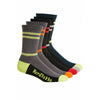 20 X Mens Hard Yakka Crew Work Multi-Coloured Workwear Socks