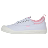 Dunlop Volleys Womens International Low Canvas Casual Shoes Lace White Pink