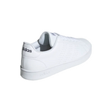 Adidas Mens White Advantage Base Casual Tennis Shoes