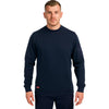 Mens Hard Yakka Fleece Crew Jumper Navy