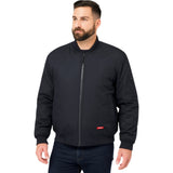 Mens Hard Yakka Bomber Jacket Waterproof Winter Zip Up Navy