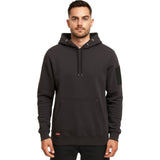 Mens Hard Yakka Brushed Fleece Hoodie Jumper Charcoal Y19326