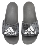 Adidas Mens Grey/White Adilette Comfort Sandals Slides