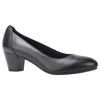 Grosby Ivy Black Closed Toe Thick Heels Casual Work Ladies Womens Shoes
