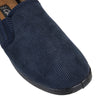 Grosby Richard Slippers Mens Casual Slip On Corduroy Navy Shoes