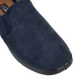 Grosby Richard Slippers Mens Casual Slip On Corduroy Navy Shoes