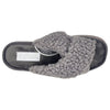 Grosby Womens Invisible Curlycross Comfortable Home Slippers Grey