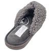 Grosby Womens Invisible Curlycross Comfortable Home Slippers Grey