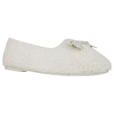 Grosby Womens Snuggly Comfortable Home Slippers Cream