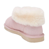 Grosby Womens Ugg Short Boots Suede Sheepskin Princess Pink Slippers