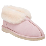 Grosby Womens Ugg Short Boots Suede Sheepskin Princess Pink Slippers