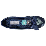 Grosby Womens Vera Comfortable Printed Slippers Navy