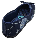 Grosby Womens Vera Comfortable Printed Slippers Navy