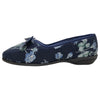 Grosby Womens Vera Comfortable Printed Slippers Navy